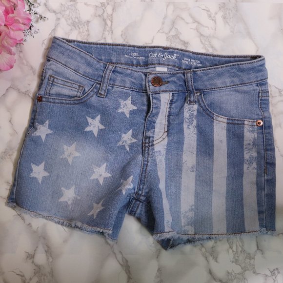 Cat & Jack Other - Cat & Jack Super Stretch Jean Shorts 10/12